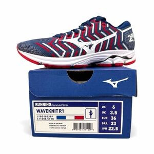 Mizuno Waveknit Peachtree Special Edition Running women’s Size 6 Blue and Red